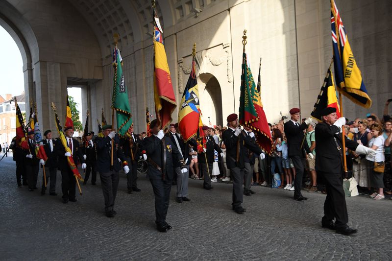 Gedenkveranstaltung Last Post Ypern ANPCV Menen, Belgien 18. Juni 2022