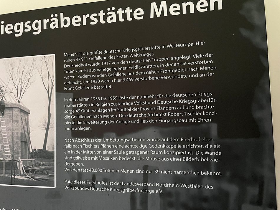 Soldatenfriedhof Menen, Belgien