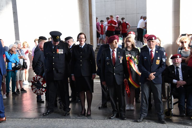 Gedenkveranstaltung Last Post Ypern ANPCV Menen, Belgien 18. Juni 2022