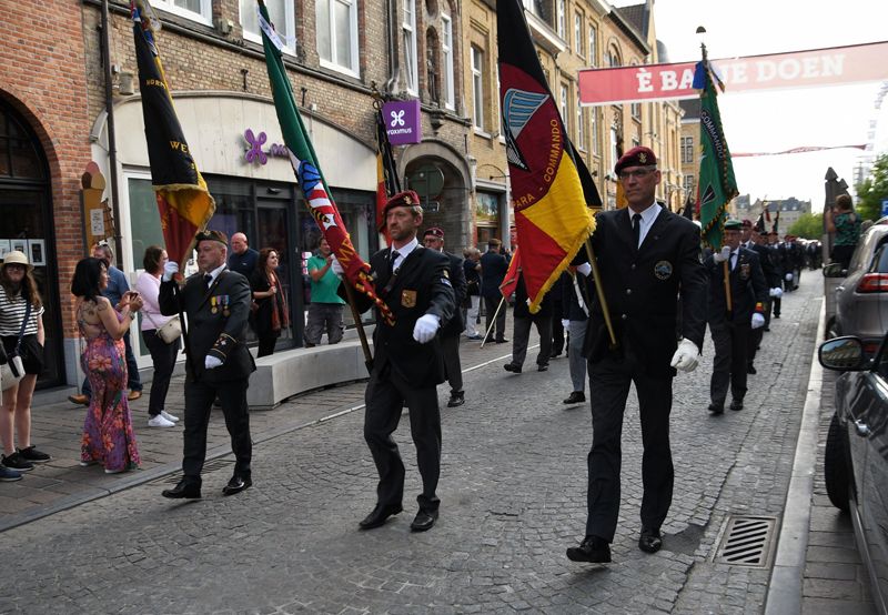 Gedenkveranstaltung Last Post Ypern ANPCV Menen, Belgien 18. Juni 2022