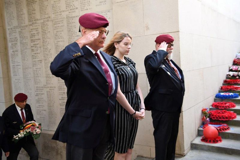 Gedenkveranstaltung Last Post Ypern ANPCV Menen, Belgien 18. Juni 2022