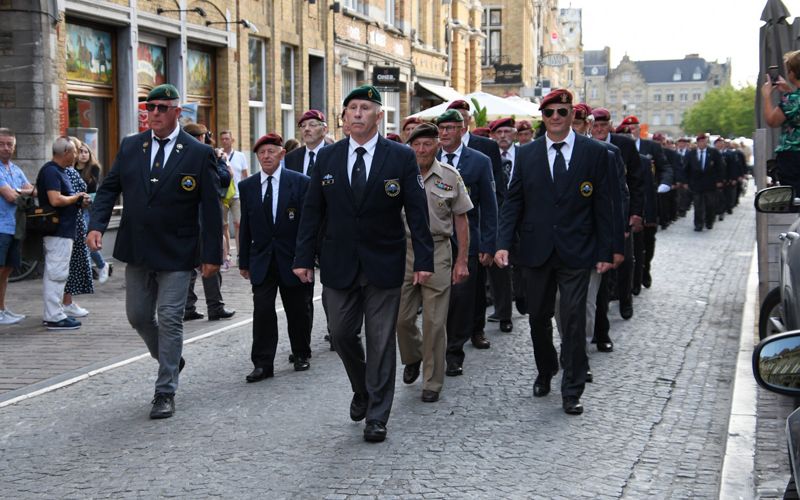 Gedenkveranstaltung Last Post Ypern ANPCV Menen, Belgien 18. Juni 2022